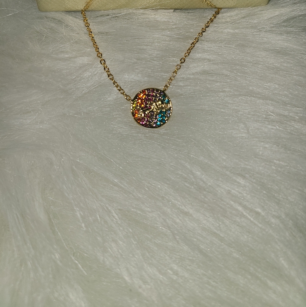 Coach Horse Carriage Necklace & Earring Set NIB - Picture 6 of 6
